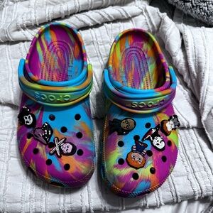 Crocs Tie-Dye Clogs with Charms